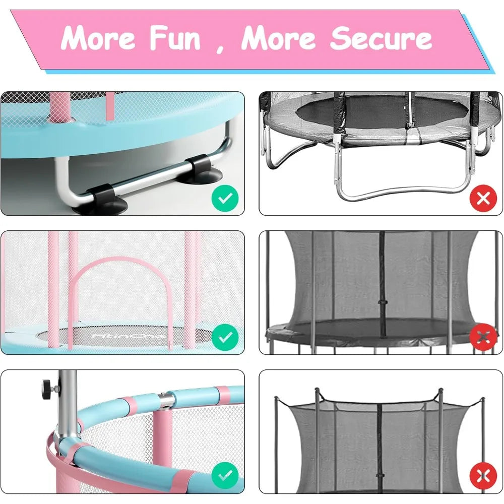 Ytyin Kids Mini Trampoline With Safety Swing Handle