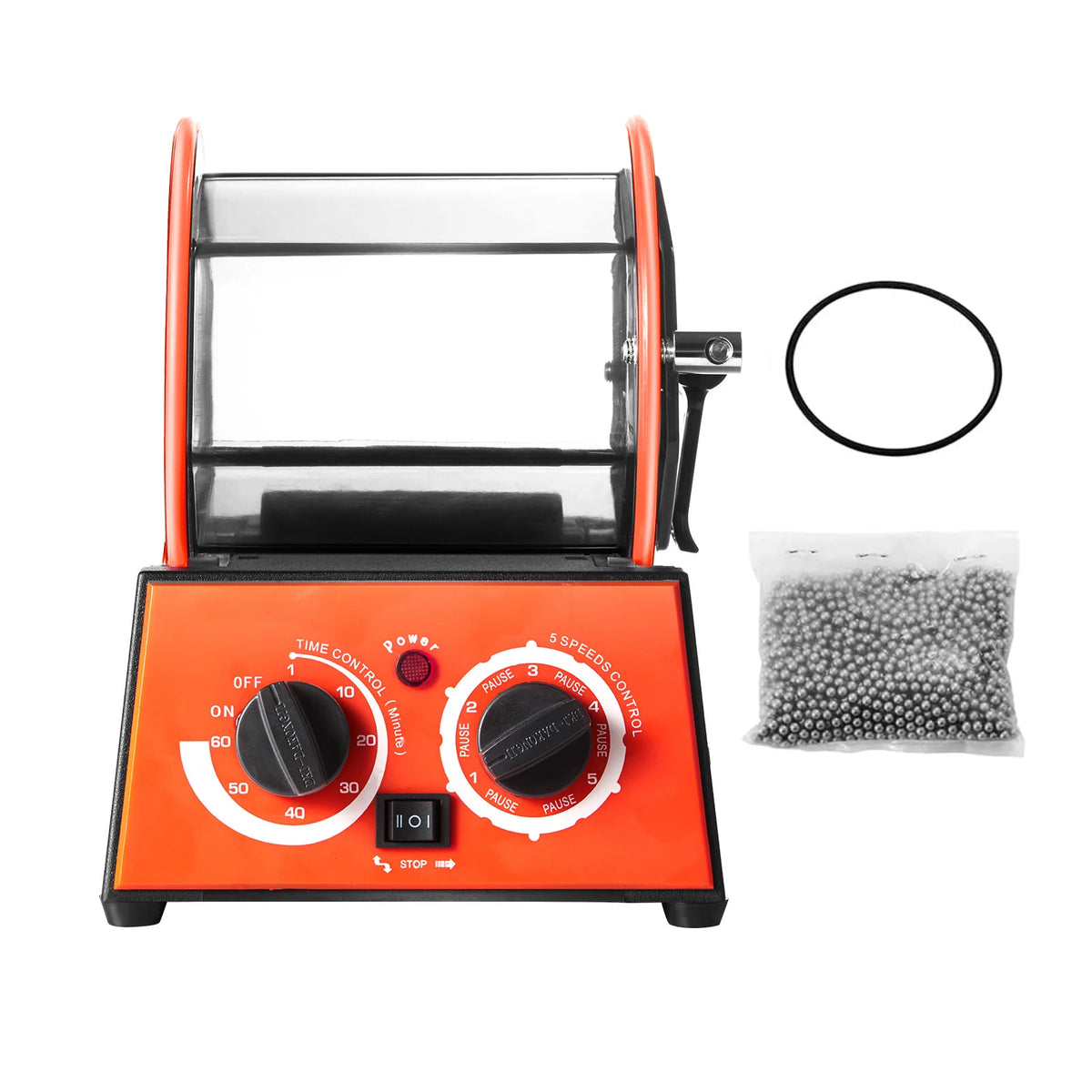 SucceBuy 3kg 5kg Rotary Tumbler Surface Polisher Jewelry Drum Polishing Machine Gem DIY Mini-Tumbler Finishing Tools