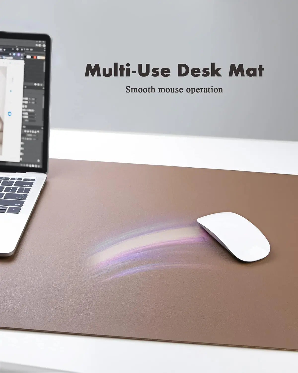 Double Sided Leather And Cork Waterproof Desk Pad For Office