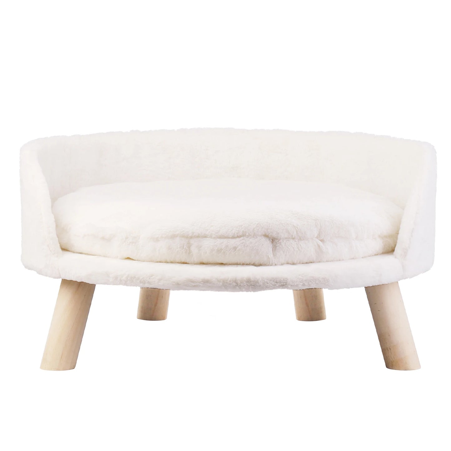 Luxury Plush Cat Bed With Cushion Pad And Warm Nesting Chair Design