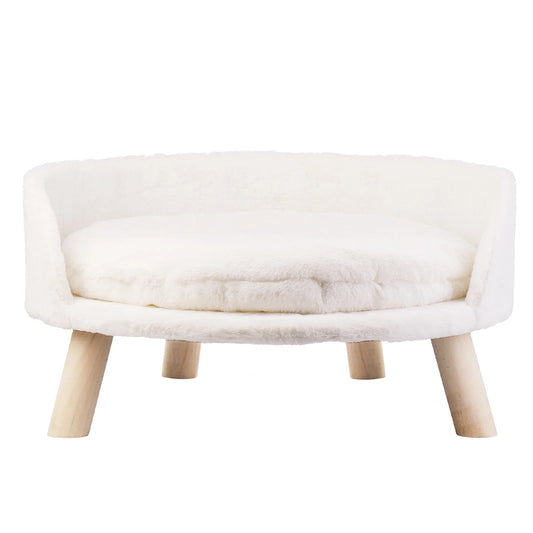 Luxury Plush Cat Bed With Cushion Pad And Warm Nesting Chair Design