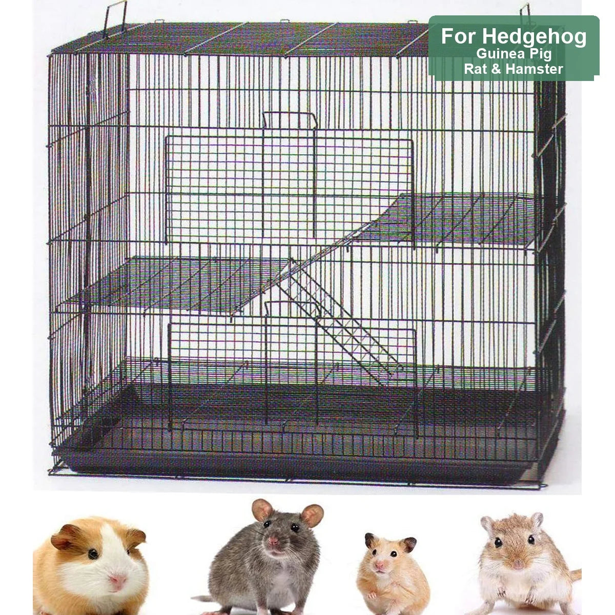Four Level Small Animal Habitat Cage With Deep Base