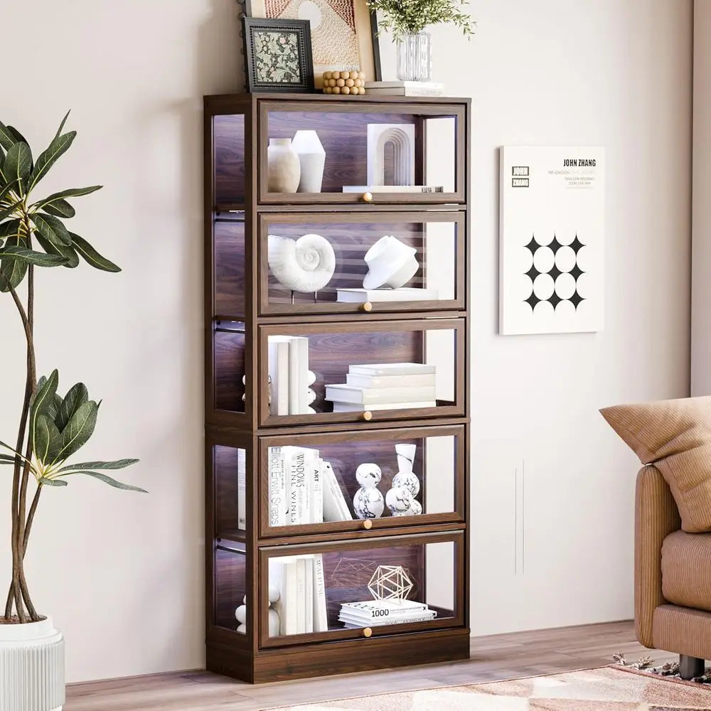 Acrylic Display Cabinet With LED Lighting For Collectibles