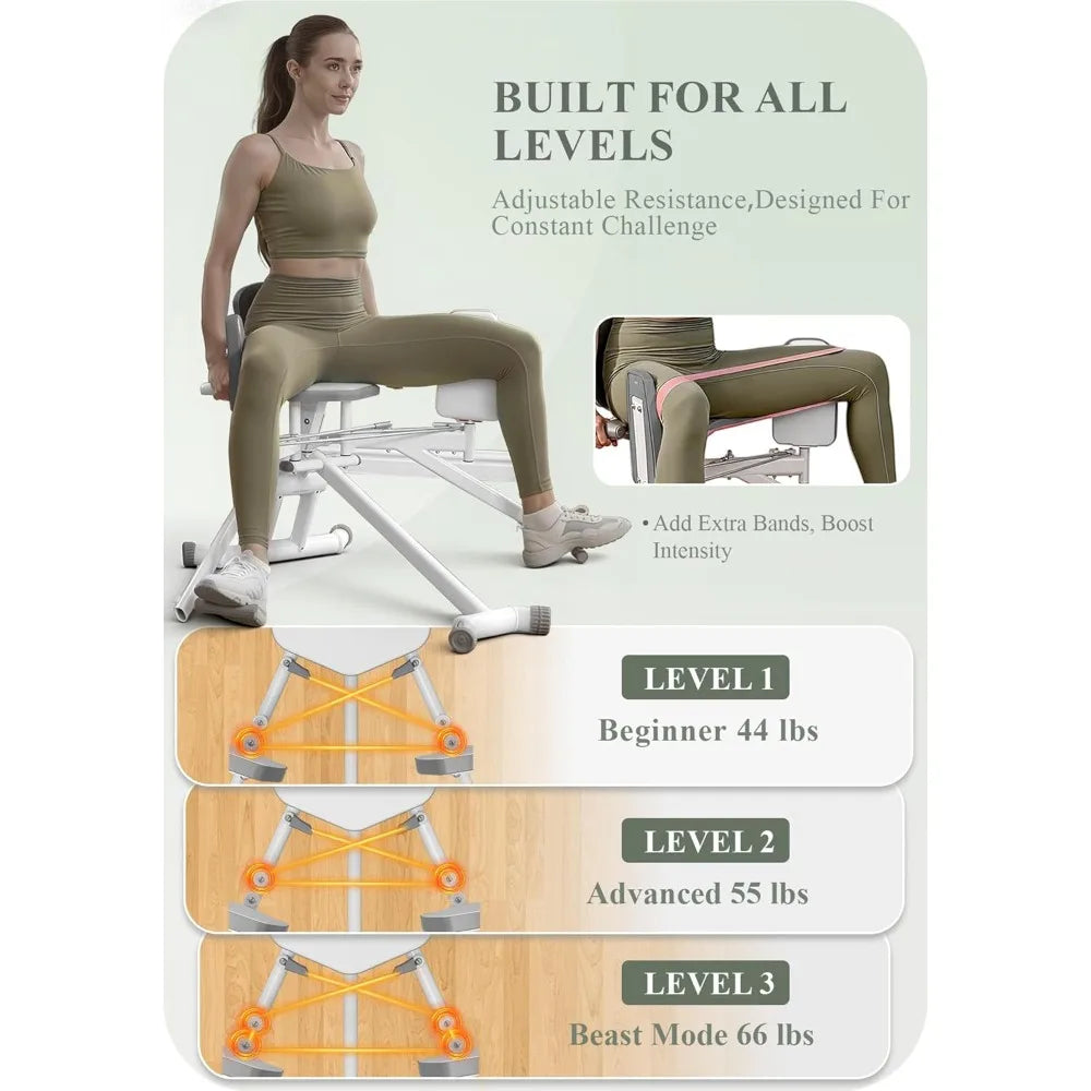 PAETA Hip Abductor Machine For Home Gym Glute Strength Training