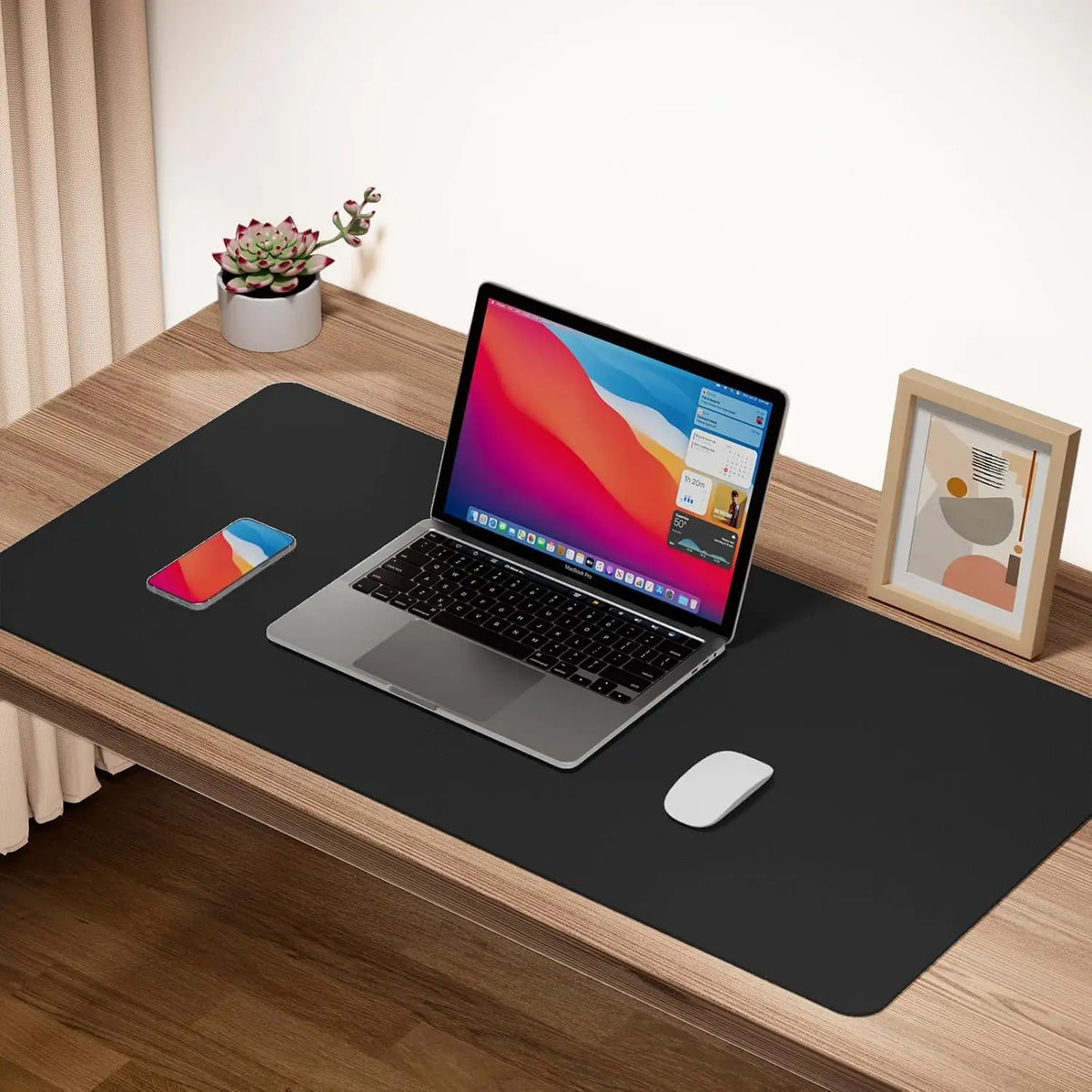 Waterproof Leather Desk Pad Protector For Home And Office Workspaces
