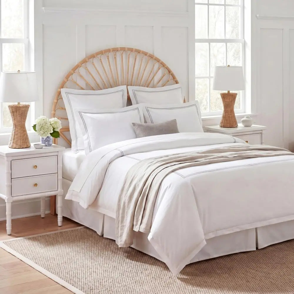 Home Collection Faris Natural Rattan Arched Full Size Headboard