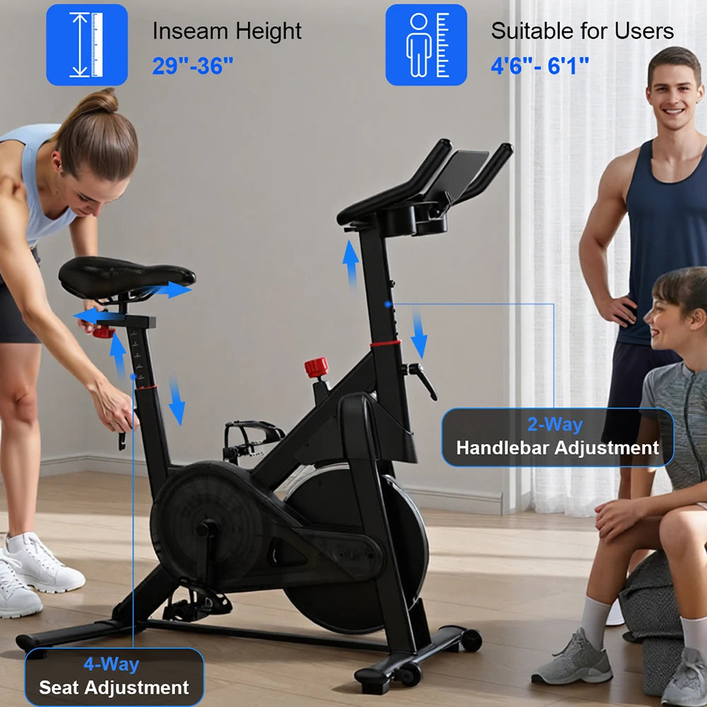 Superun 32 Level Magnetic Resistance Exercise Bike For Home Workouts
