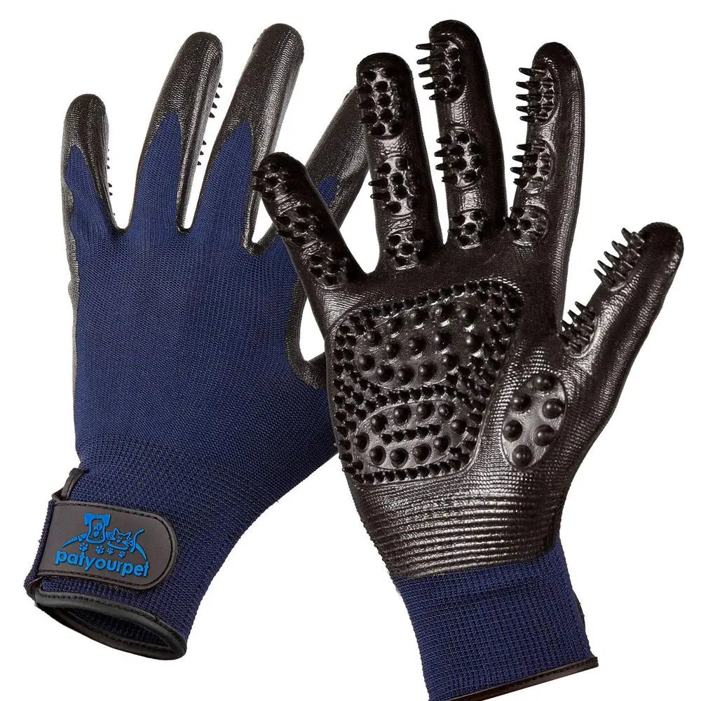 Grooming Gloves - Hair Remover Glove for Deshedding Long and Short Fur