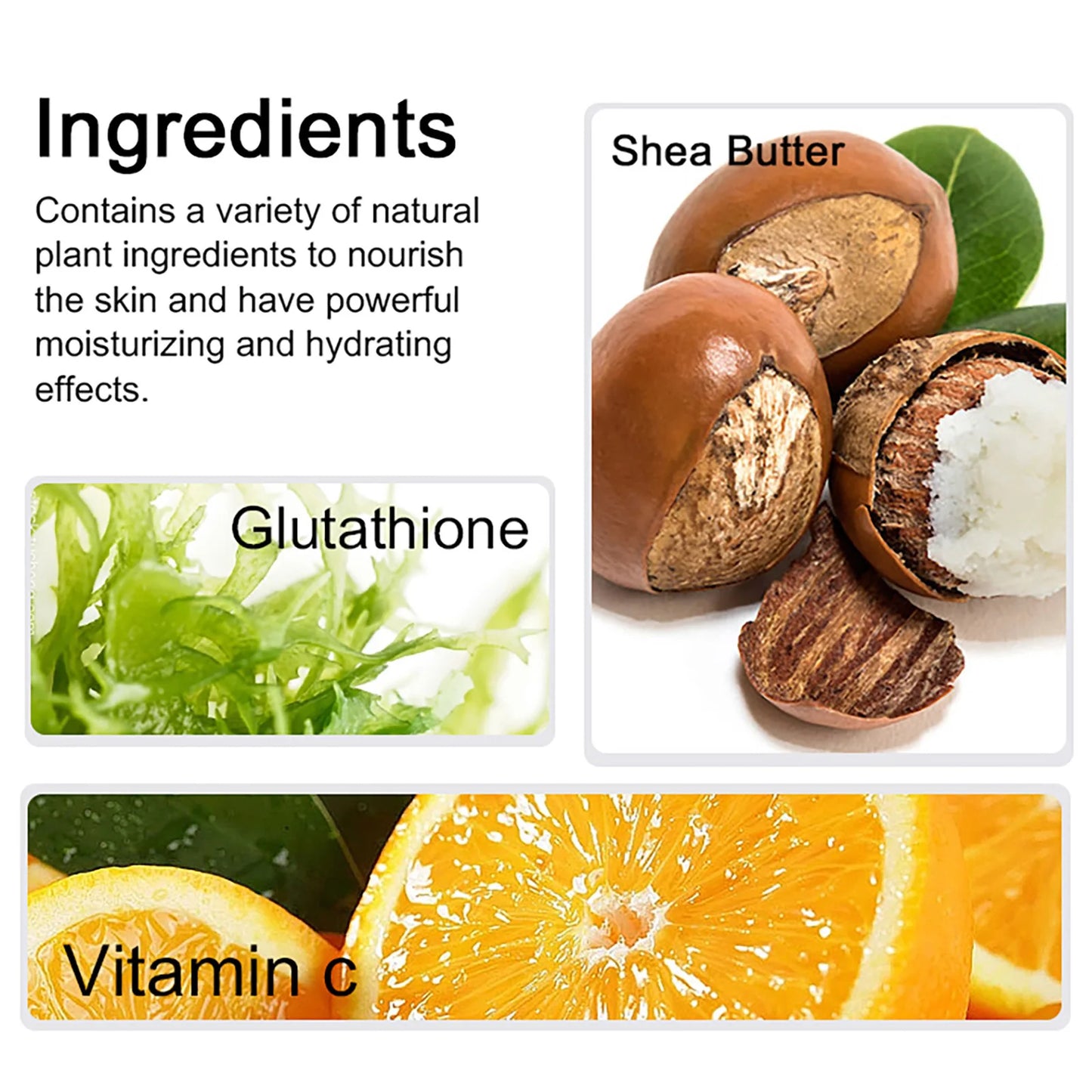 AILKE Glutathione Vitamin C Shea Butter Brightening Face Body Cream