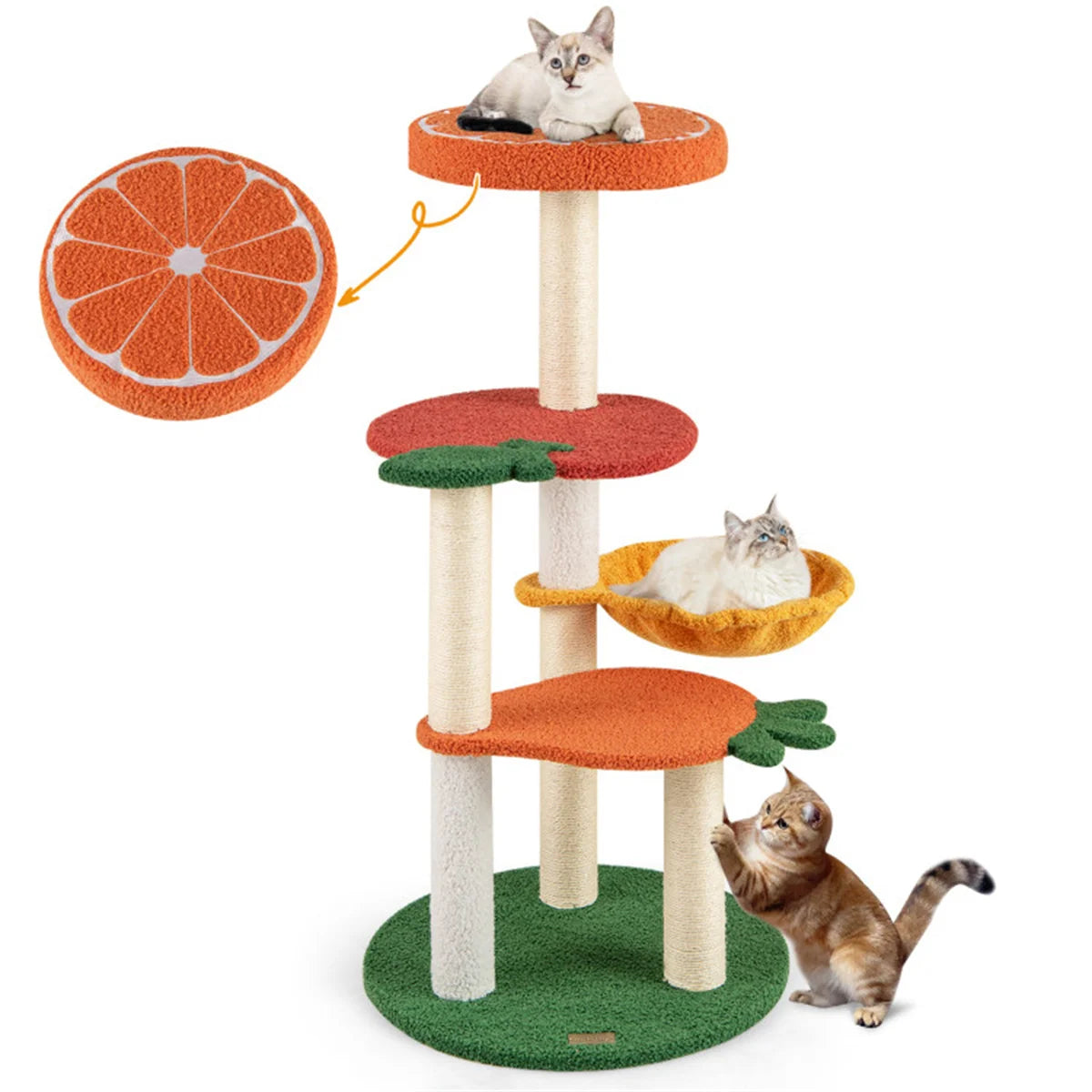 Multi-layer Cat Tree & Villa, All-in-one Play & Rest Center for Cats