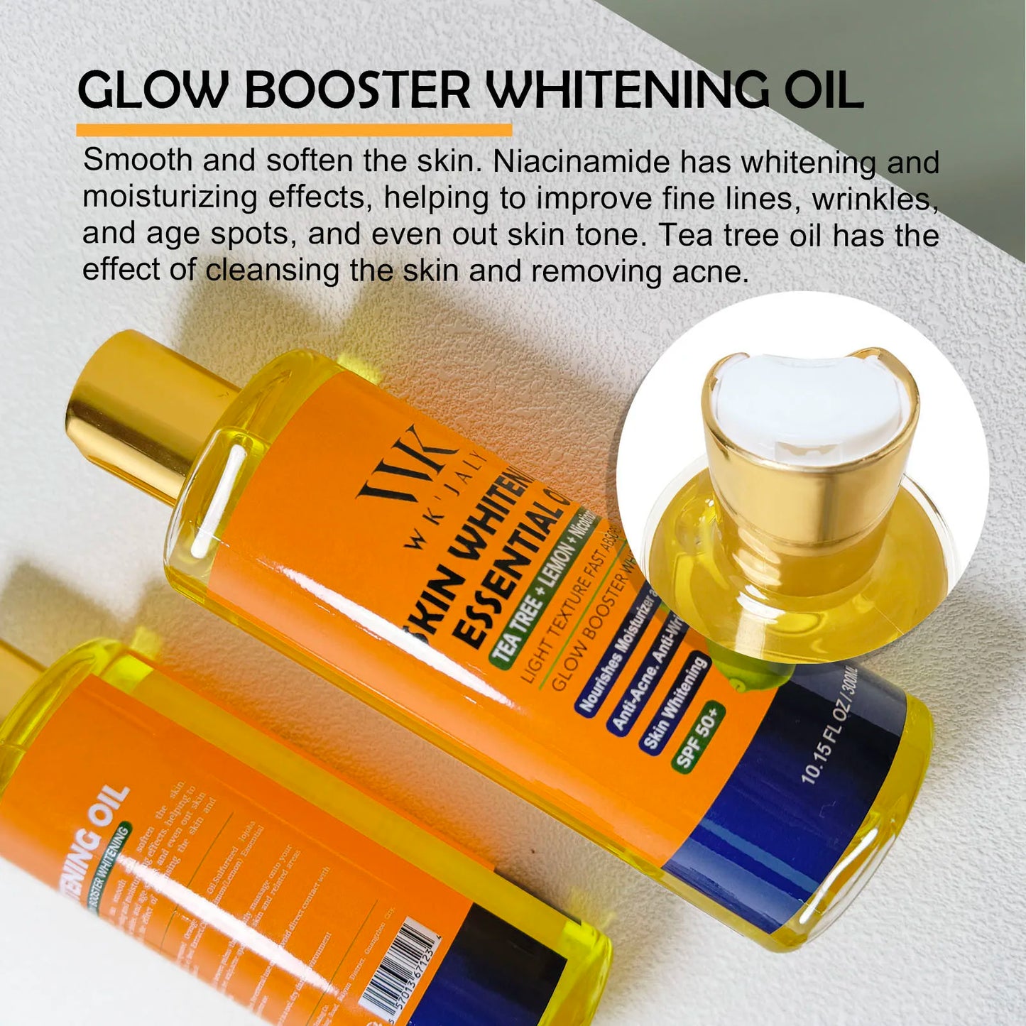Niacinamide Lightening Body Oil With Tea Tree And Lemon Extract