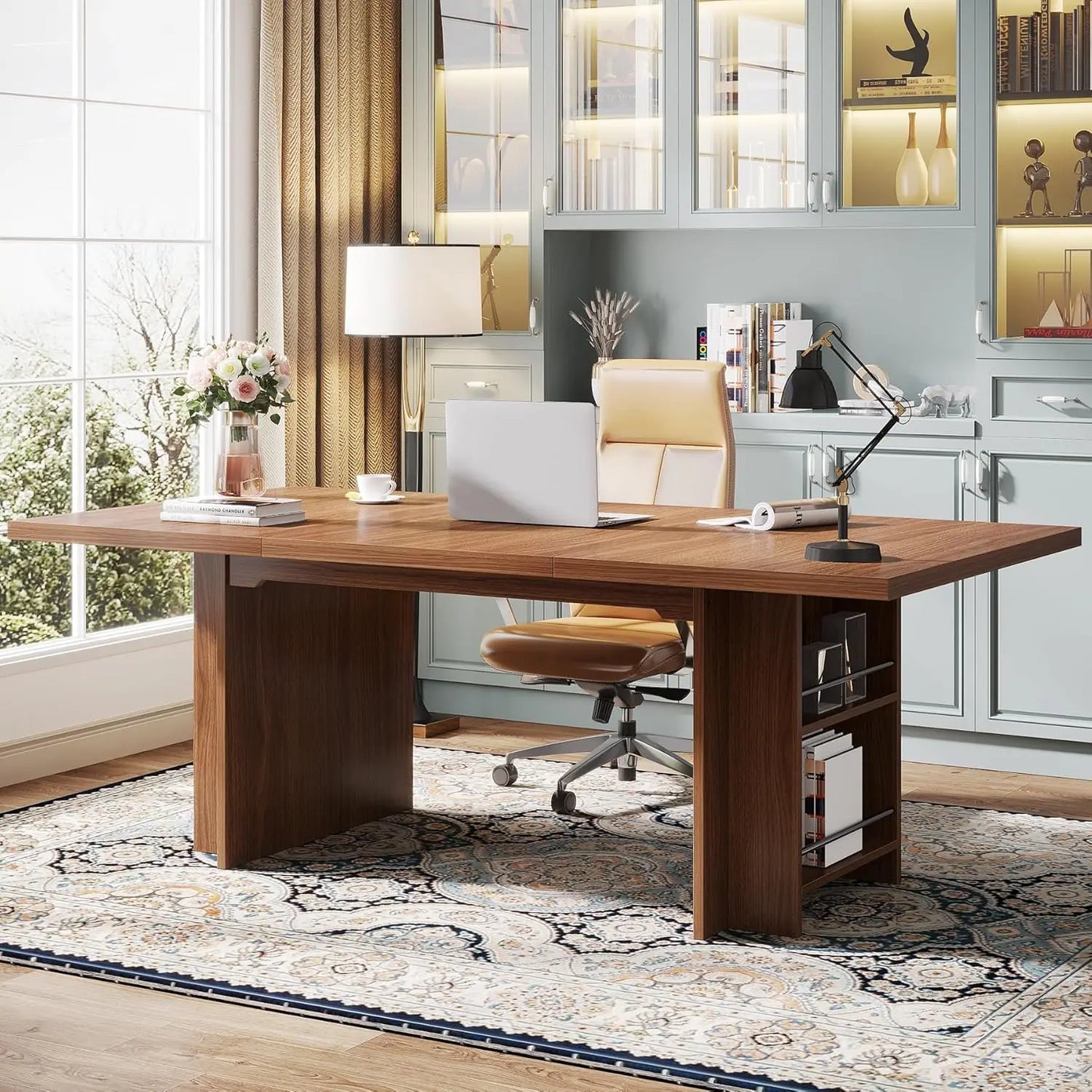 Computer Desk,Modern PC Table, Office Table, Work Table, Dining Table with Storage for Home Office, Desks, Conference Table