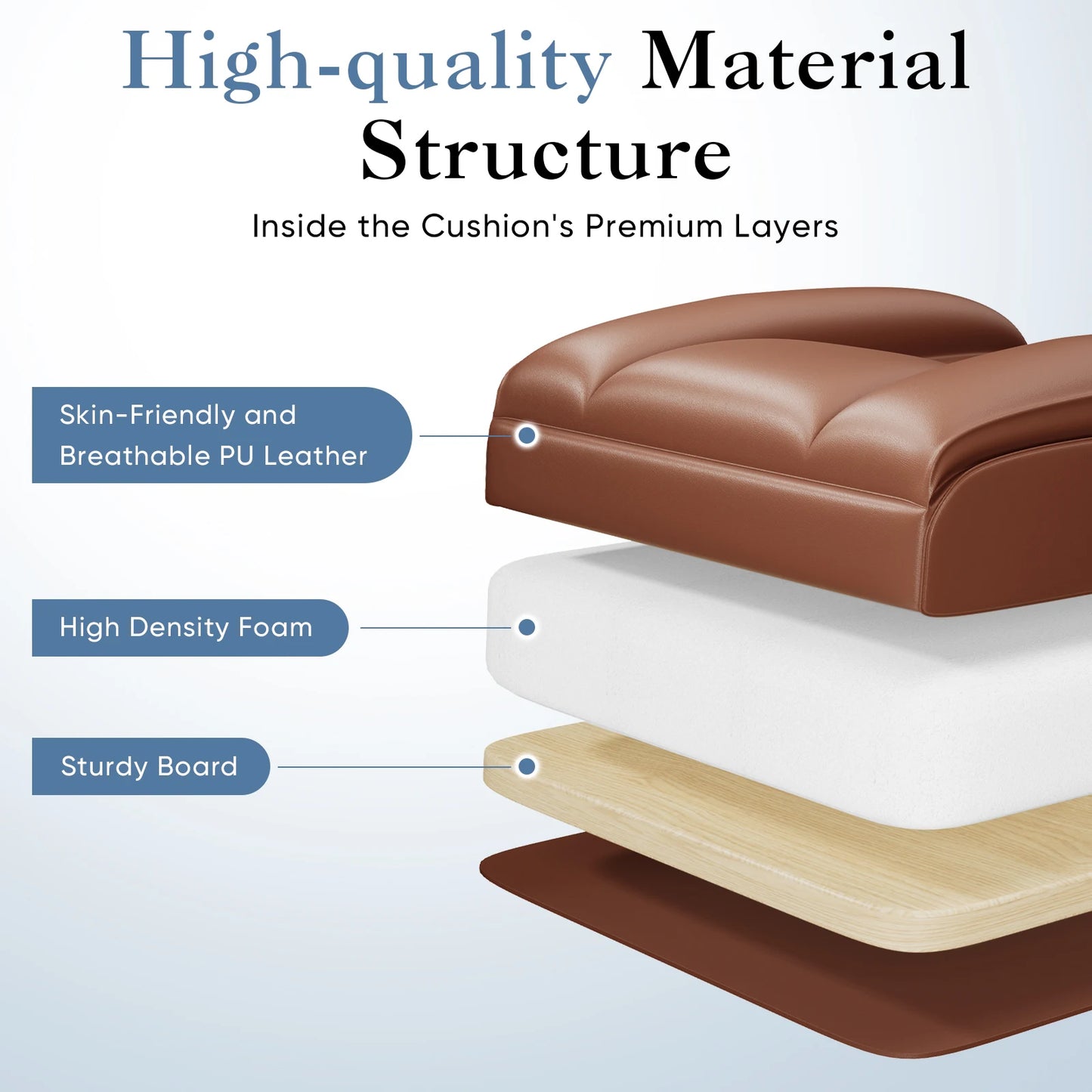 JHK Ergonomic Adjustable Armrests Gaming Chair With Pocket Leather