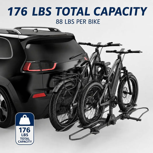 Two Bike Heavy Duty Hitch Mount Rack for Cars SUVs