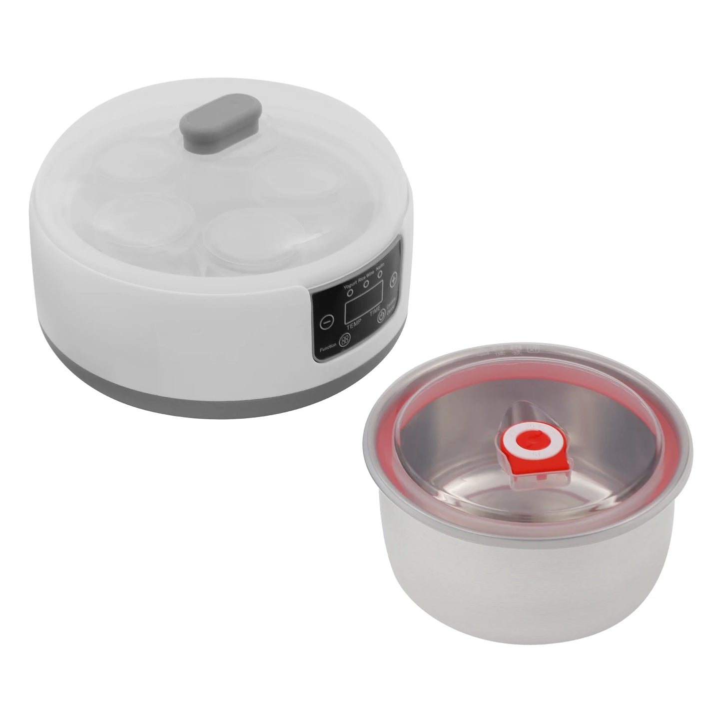 Electric Yogurt Maker With 304 Stainless Steel Liner And Timer