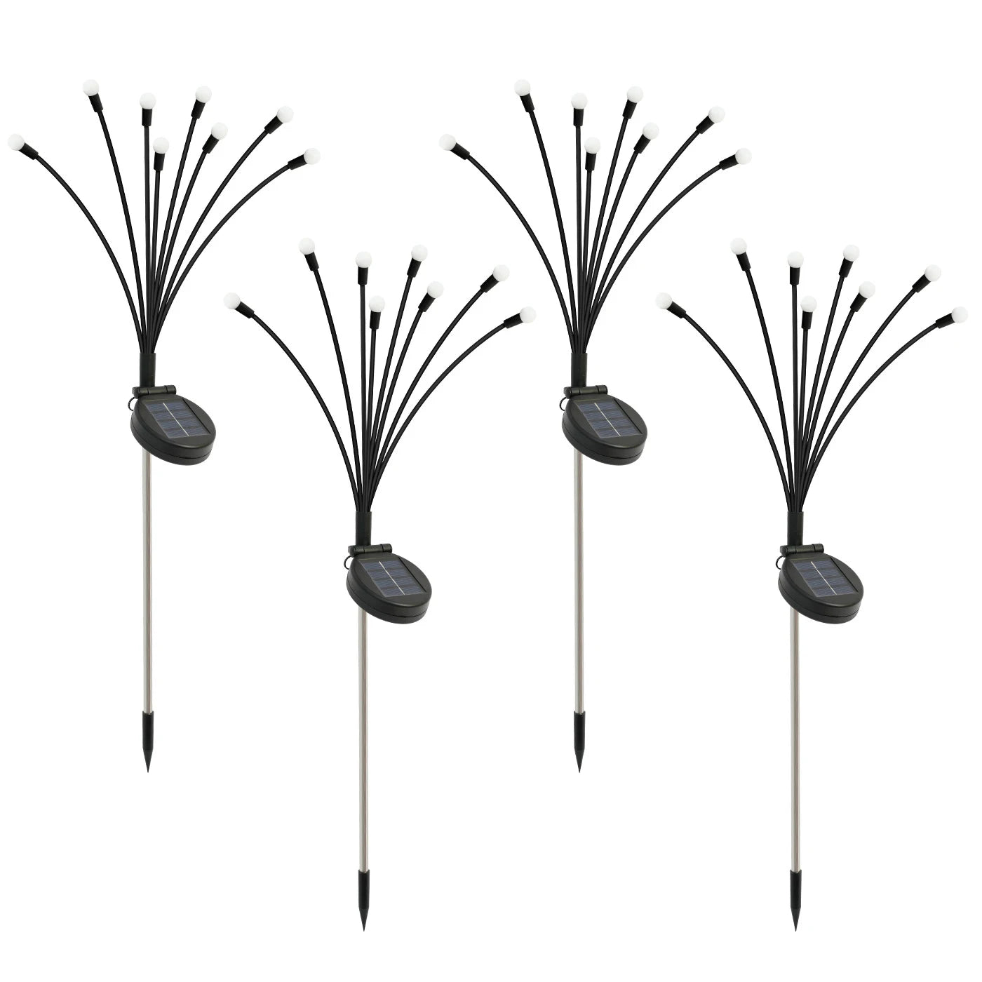 8-Head Solar Firefly LED Lights Outdoor Garden Pathway Decor