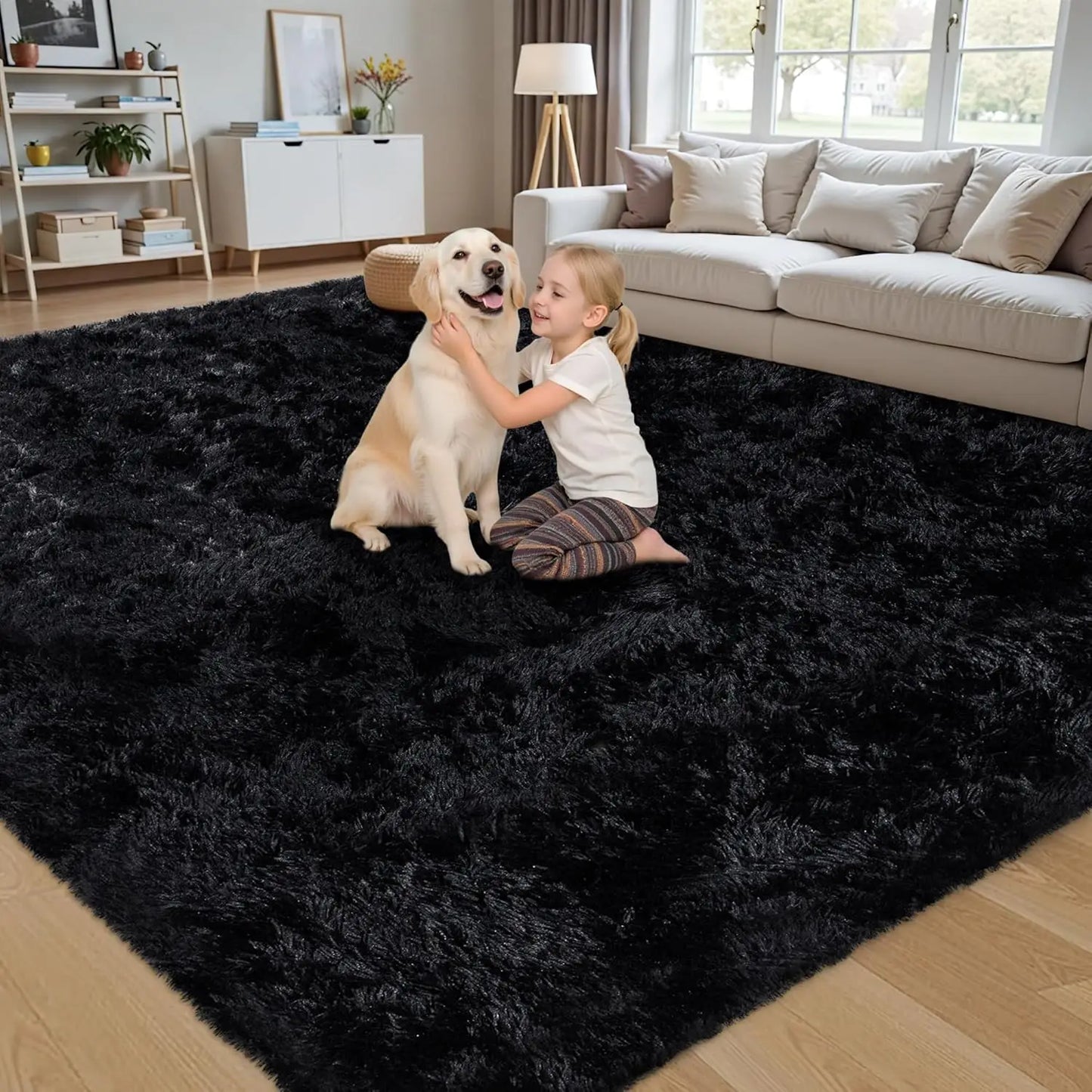 Fluffy Shag Rug For Kids Room Decor Cute Kawaii Style