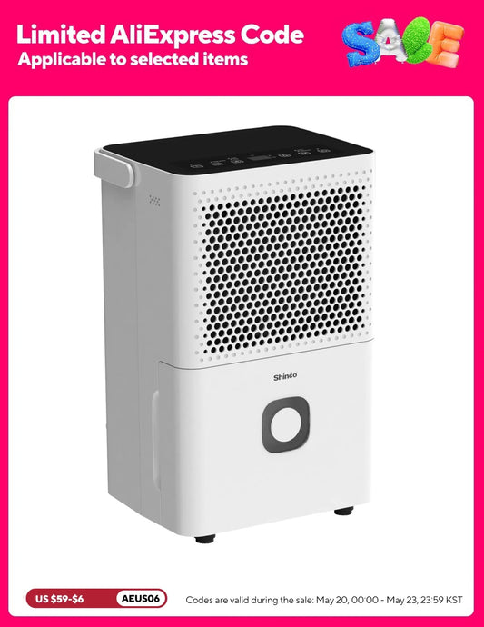 Shinco 30 Pint Dehumidifier For Home Basements With Drain Hose
