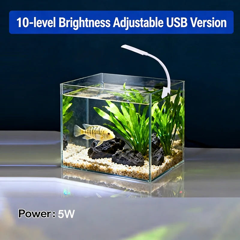 WITZIO Full Spectrum LED Aquarium Light With 360 Degree Rotation