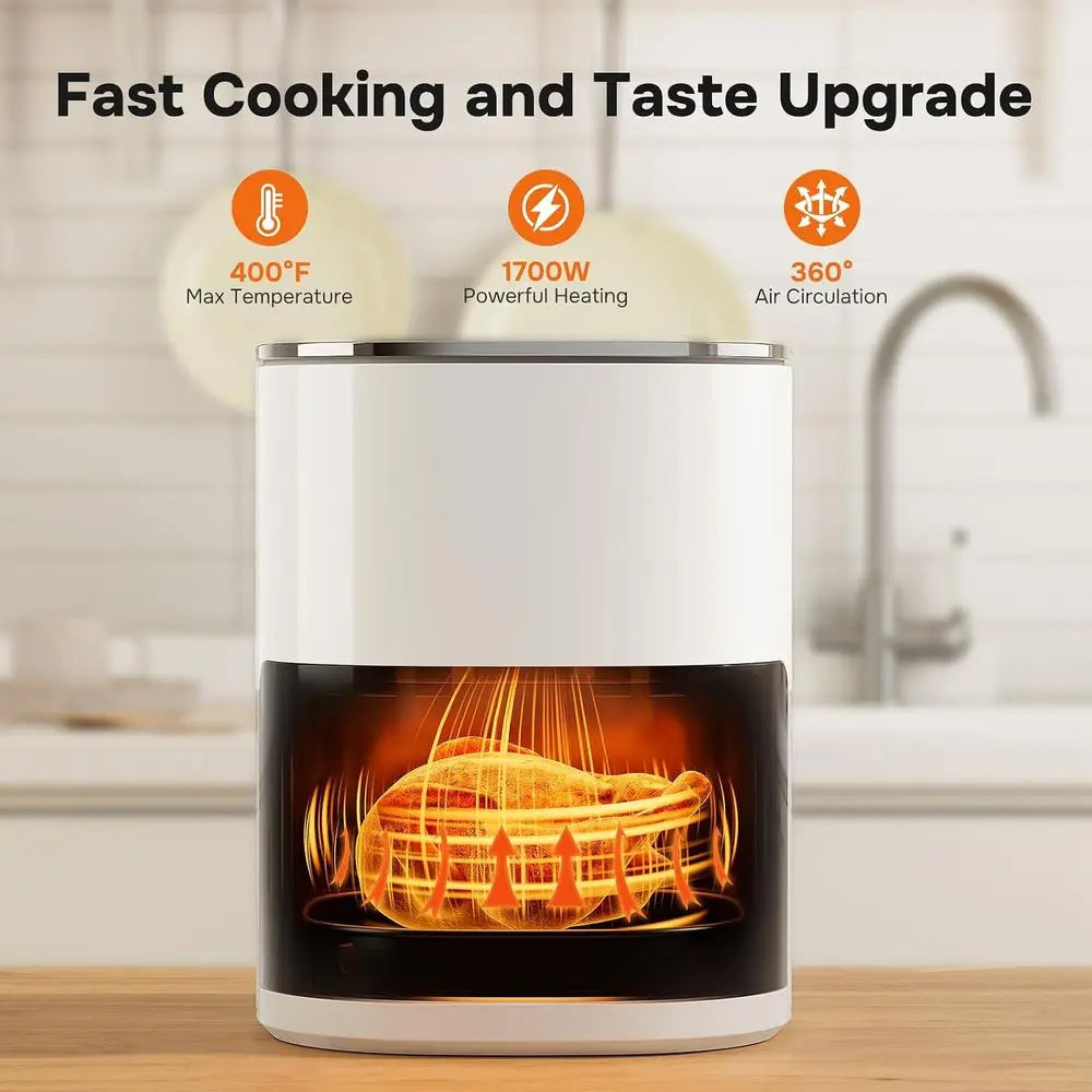 iPower Air ryer - 6.34 QT Digital Airryer with 12 Presets unctions and Visible Window, Nonstick and Dishwasher-Sae Basket, 1700