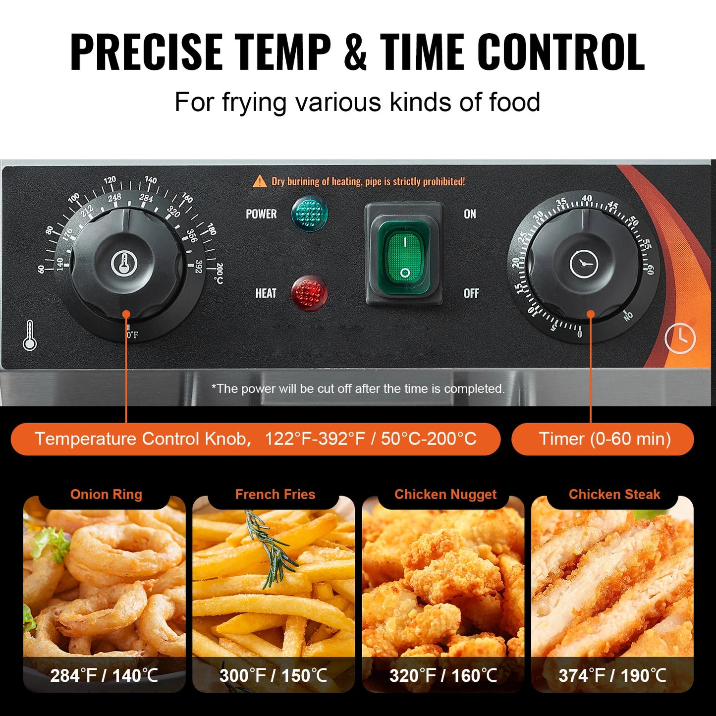 SucceBuy Electric Deep Fryer With Dual Removable Tank