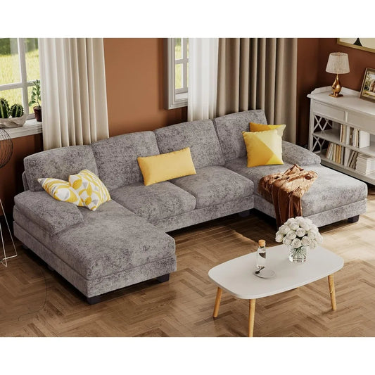 Sectional Couches For Living Room U Shaped Sofa Set