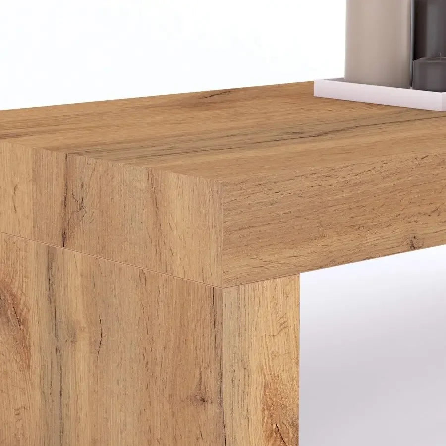 Evolution High Table 70.9 x 15.7 in, Rustic Oak, High Top Table for 3 People, Bar Table, Kitchen Island, Counter Height Bar Tab