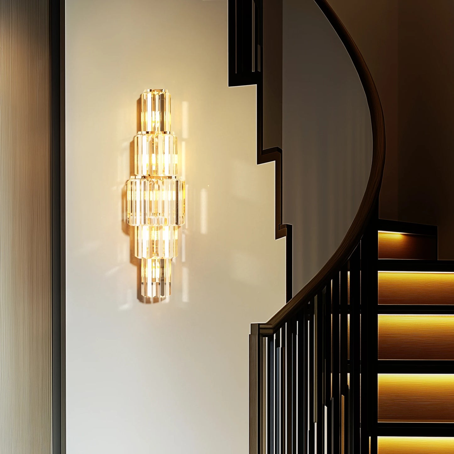 Crystal Wall Lamp LED Sconce For Living Room Bedroom