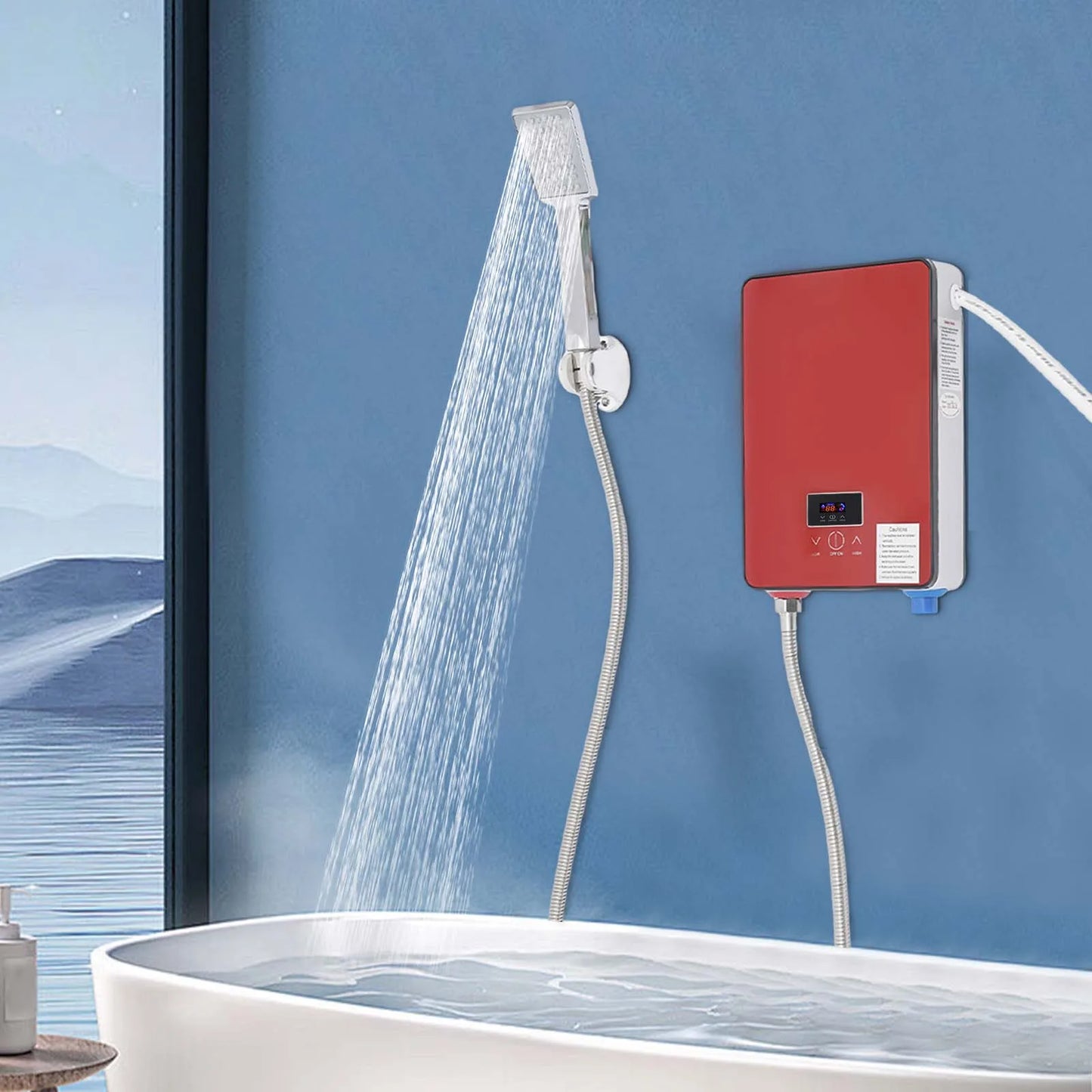 6500W 220V Tankless Electric Water Heater Wall Mounted
