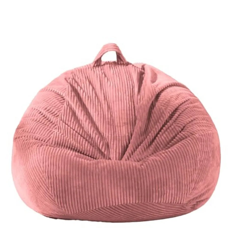 Stuffed Animal Storage Bean Bag Chair Cover No Filler,Large Toy Storage Organizer and Comfy Sofa Chair for Playroom, Teens Adul