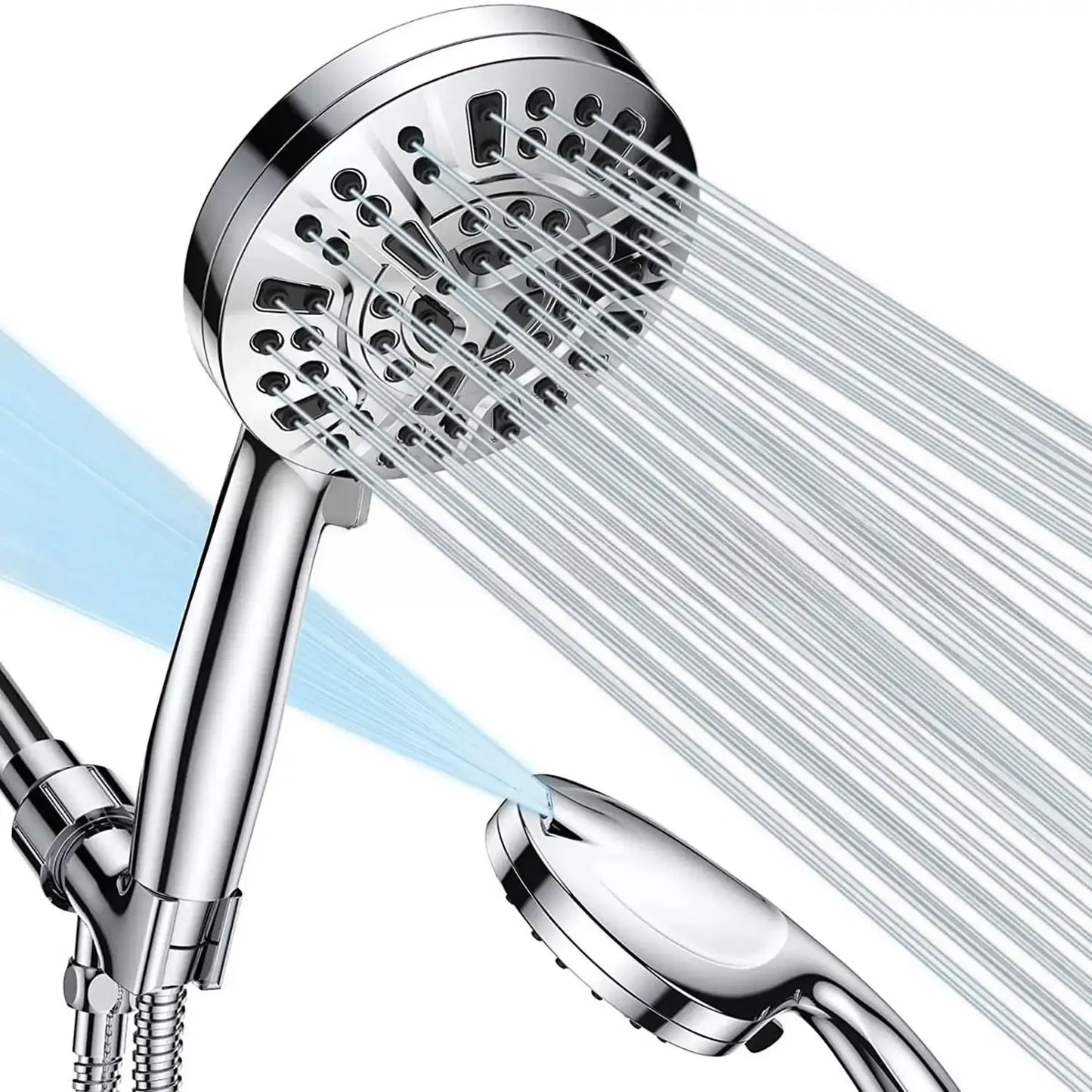 Shower Head With Handheld and High Pressure 10 Settings