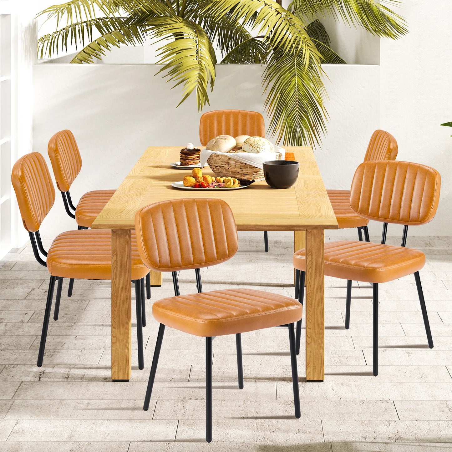 MCQ Ergonomic PU Leather Office Chair With Metal Frame
