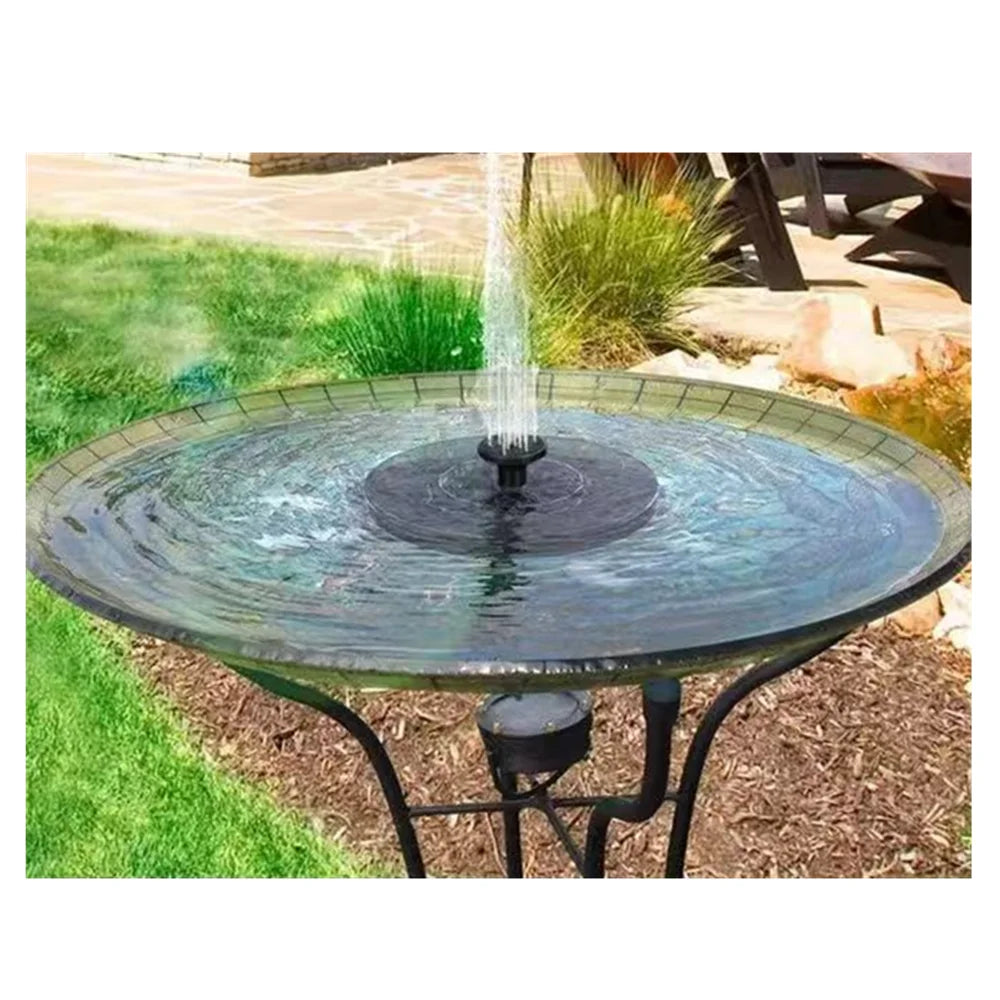 Waterfall Solar Fountain For Garden Pond Or Outdoor Bird Bath