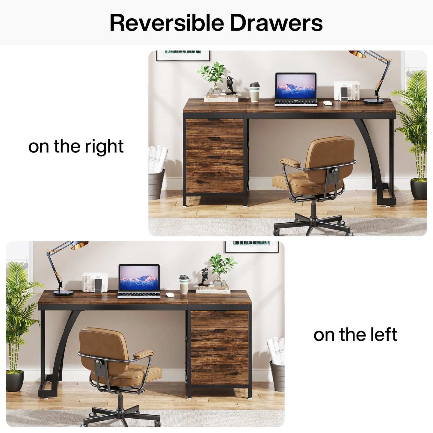 Tribesigns Computer Desk With 3 Drawers For Home Office