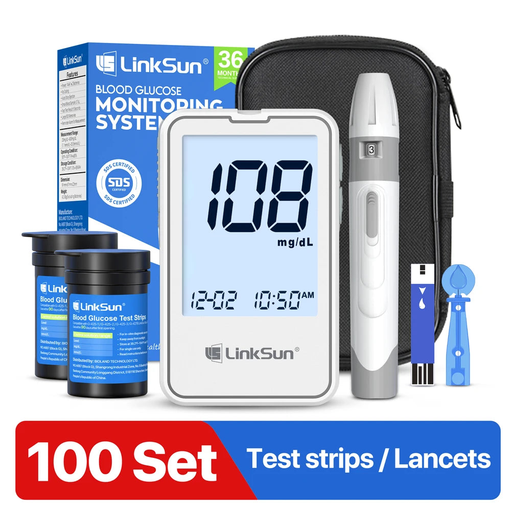 Linksun Blood Glucose Monitor G-425-1 With Lancing Device
