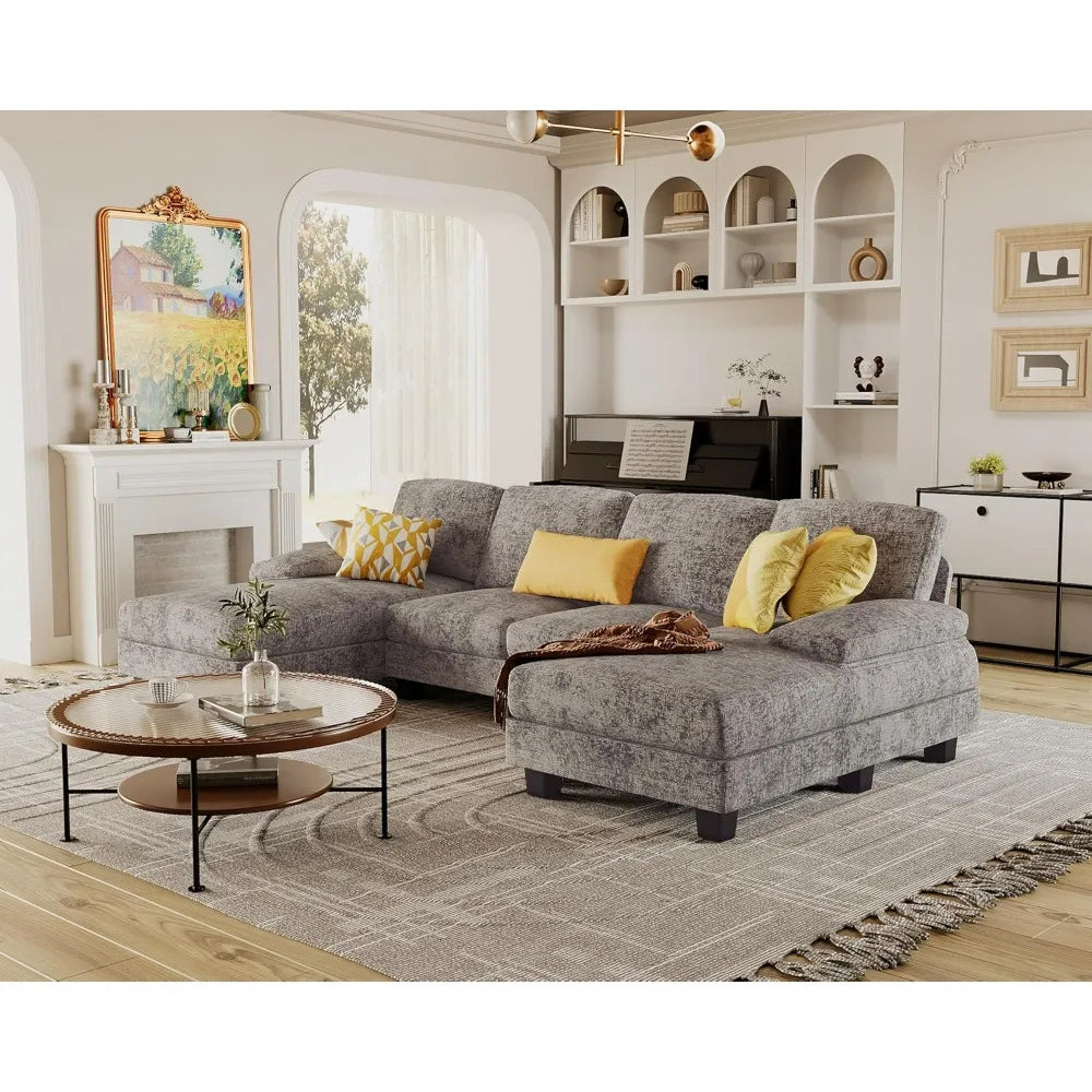 Sectional Couches For Living Room U Shaped Sofa Set