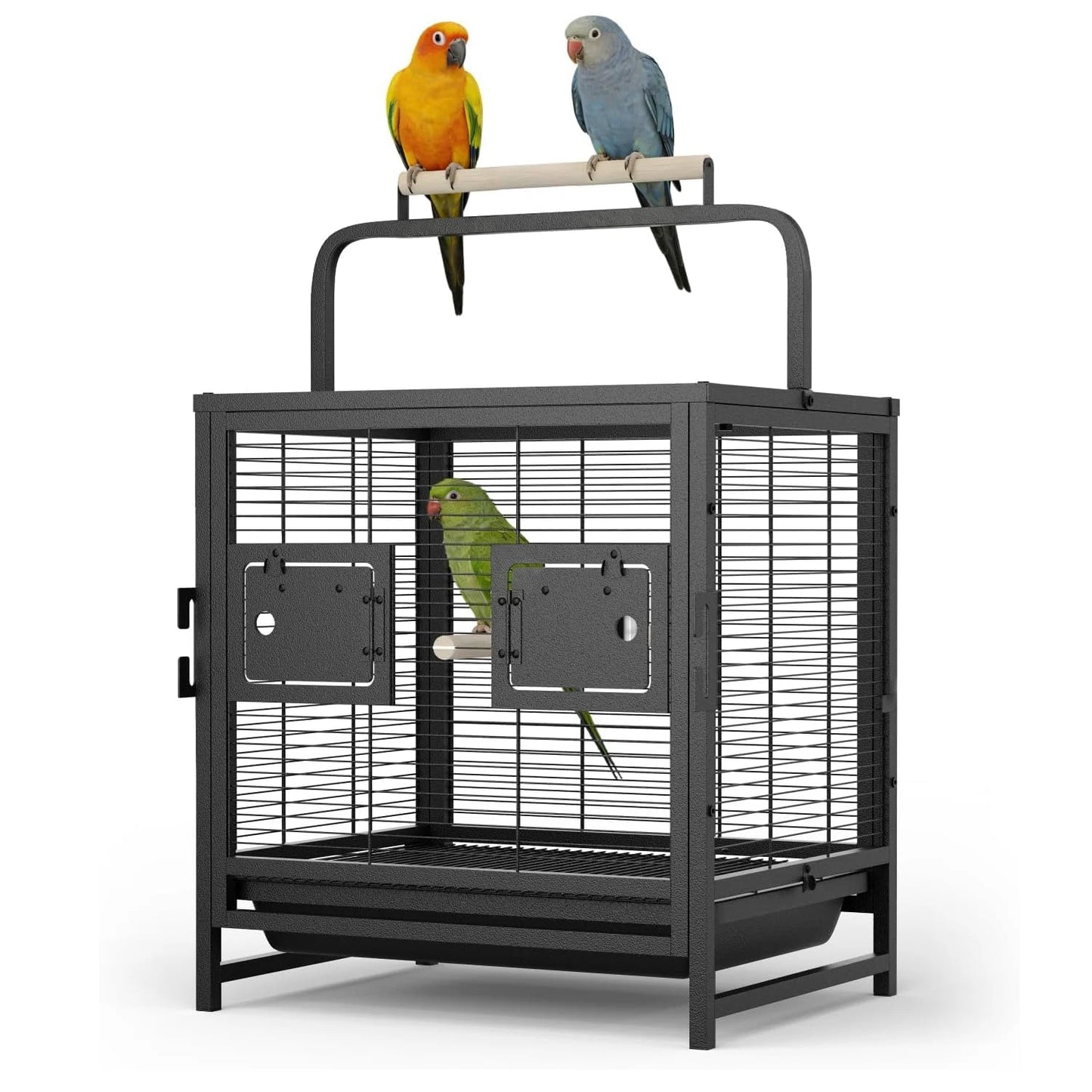 HiMISS Portable Small Bird Travel Cage With Removable Tray