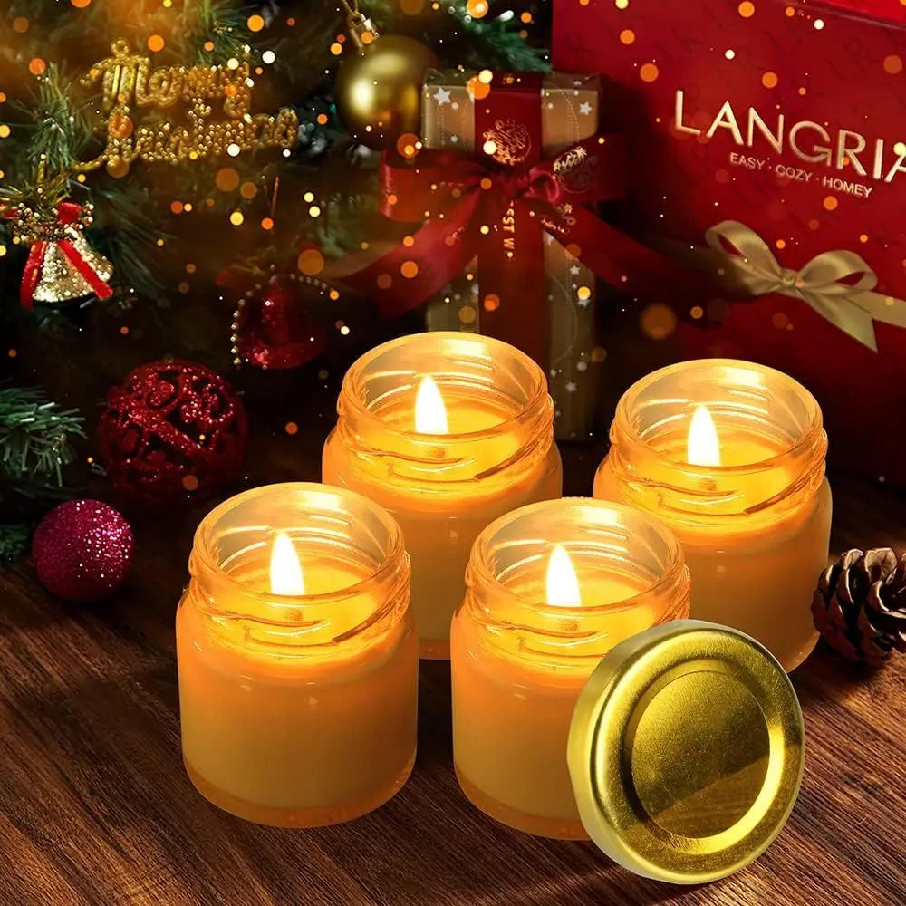 60 Pack Small Glass Jars with Lids, 1.5 oz Mini Jars, Candle Jar or Candle Making, Gifts, Spices, Wedding, Party Favors