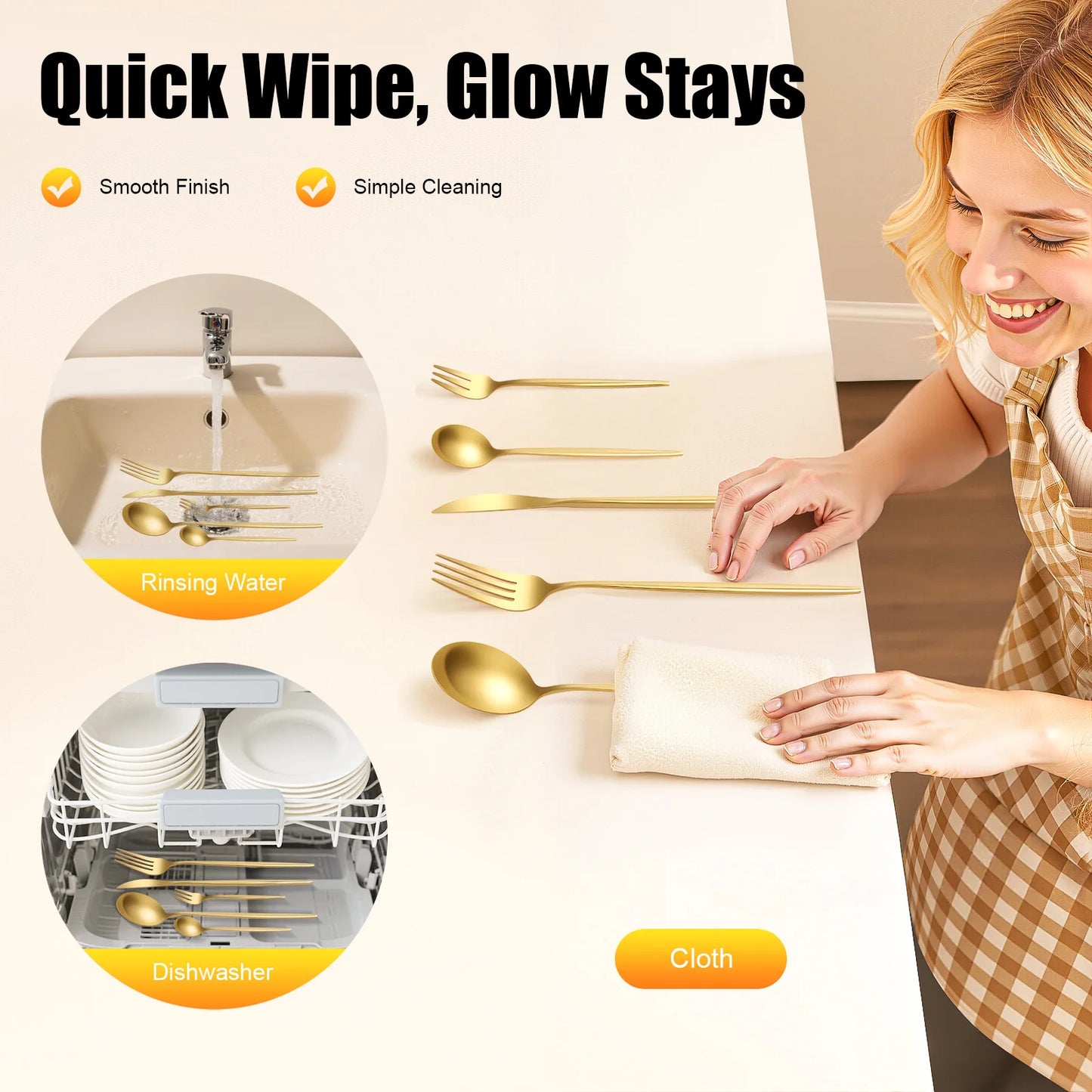 Stainless Steel Flatware Set Heavy Duty For Wedding Buffets