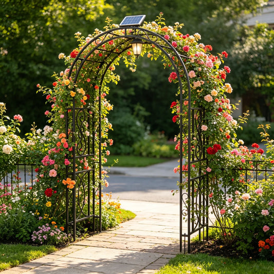 Heavy Duty Metal Garden Arch For Climbing Plants And Wedding Decor