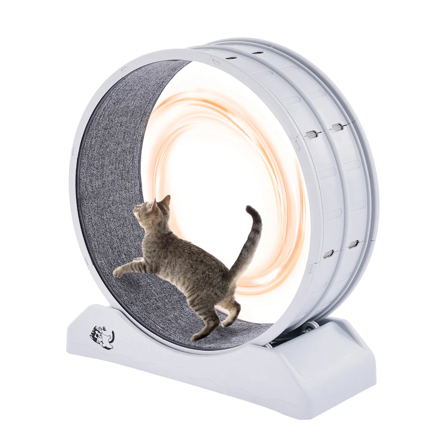 SucceBuy Cat Exercise Wheel With Secure Brake And Quiet Runway