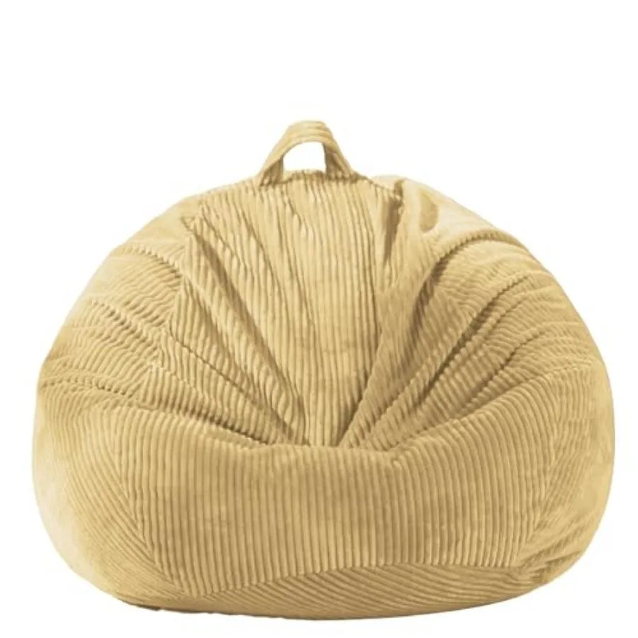 Stuffed Animal Storage Bean Bag Chair Cover No Filler,Large Toy Storage Organizer and Comfy Sofa Chair for Playroom, Teens Adul