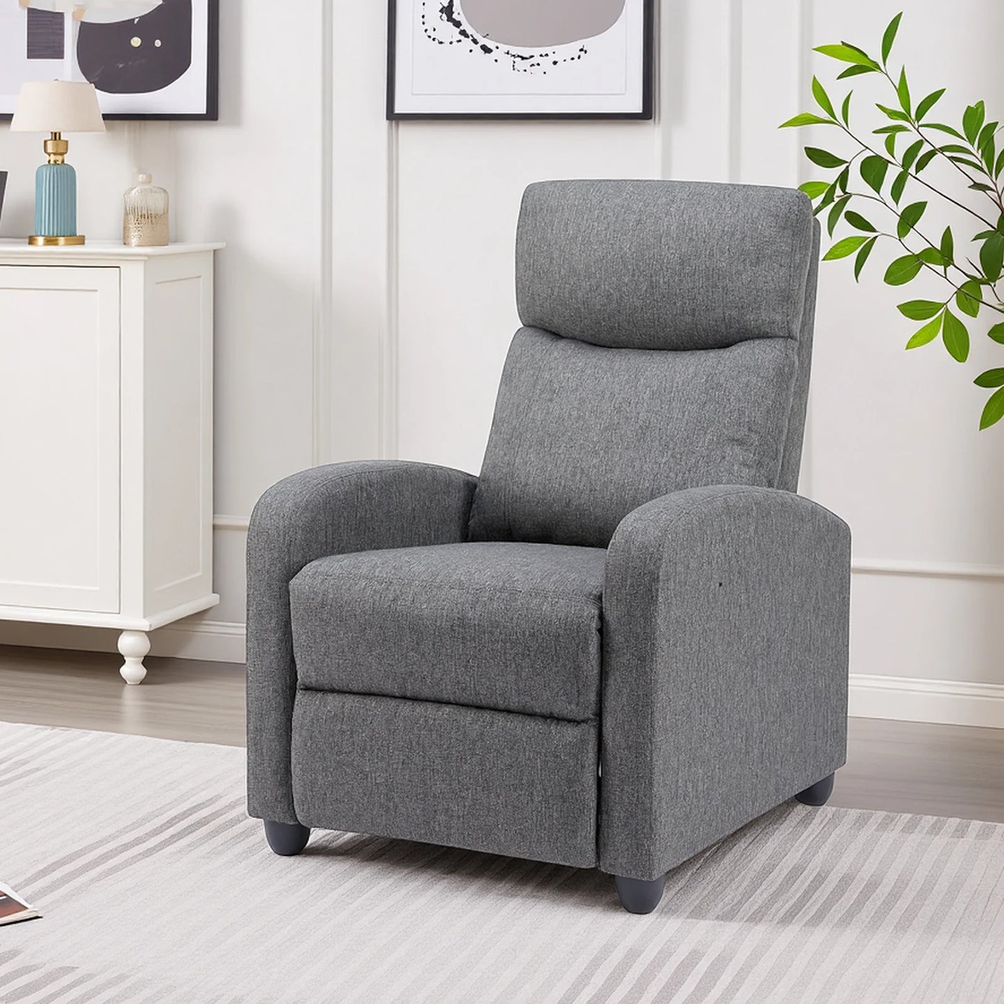 Mcq Ergonomic Reclining Sofa For Living Room With Lumbar Support