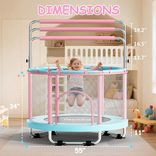 Ytyin Kids Mini Trampoline With Safety Swing Handle