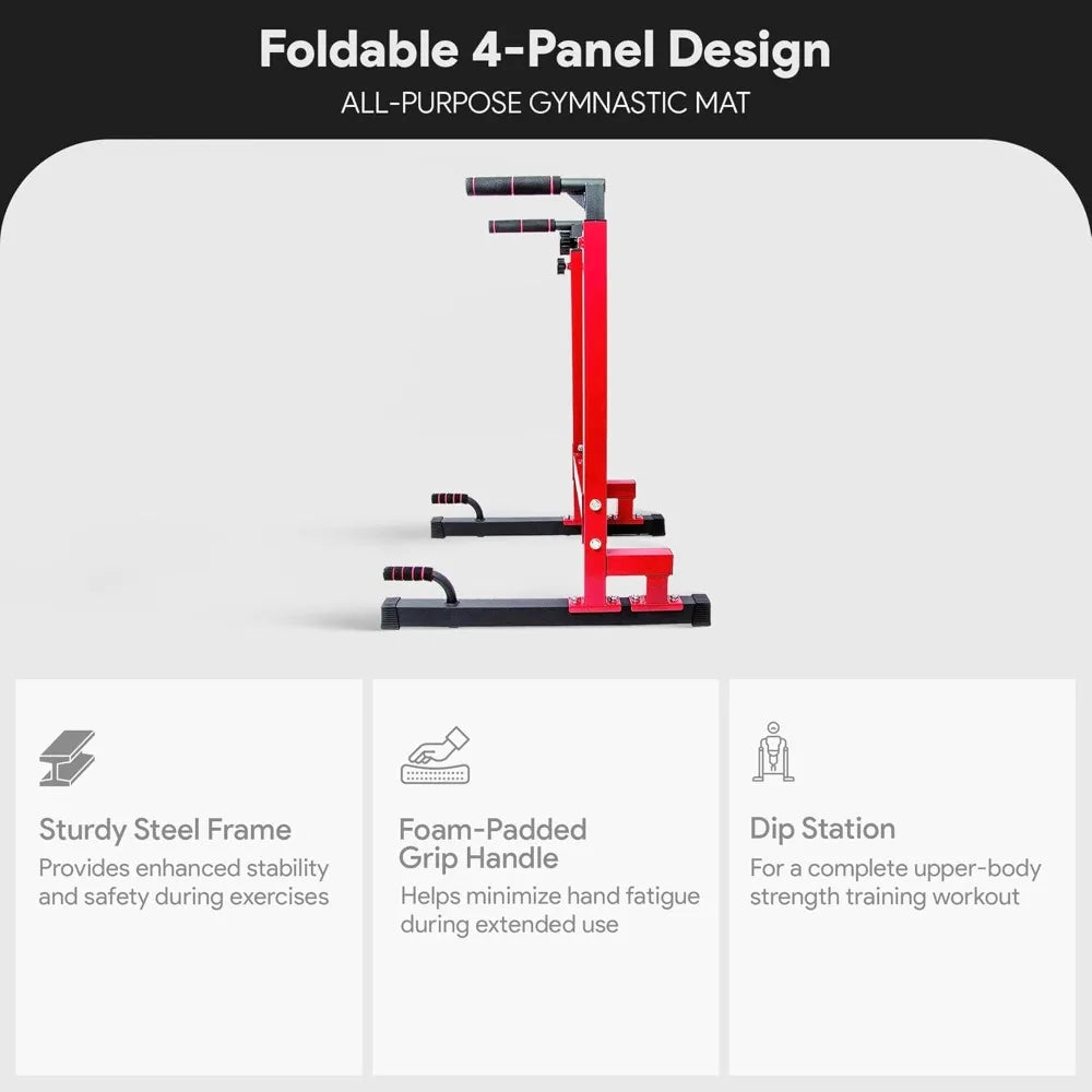 BalanceFrom Adjustable Height Dip Station For Home Strength Training