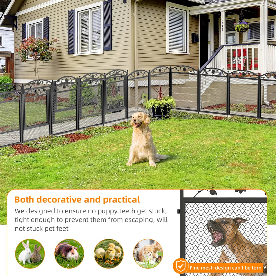 BINGOPAW 8 Panels Heavy Duty Dog Playpen Indoor Outdoor Use