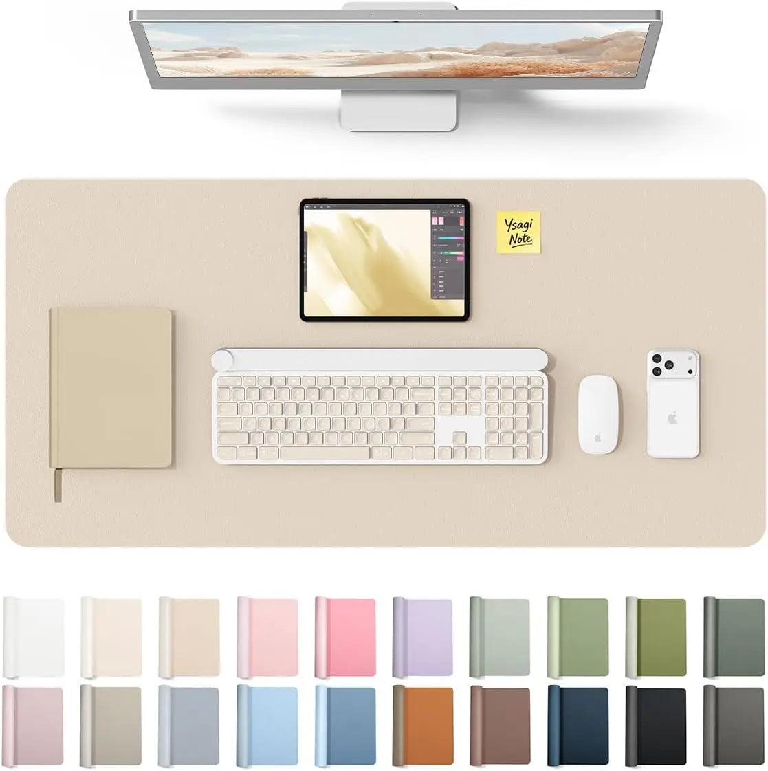 Waterproof PU Leather Desk Pad Protector For Office Mouse Use