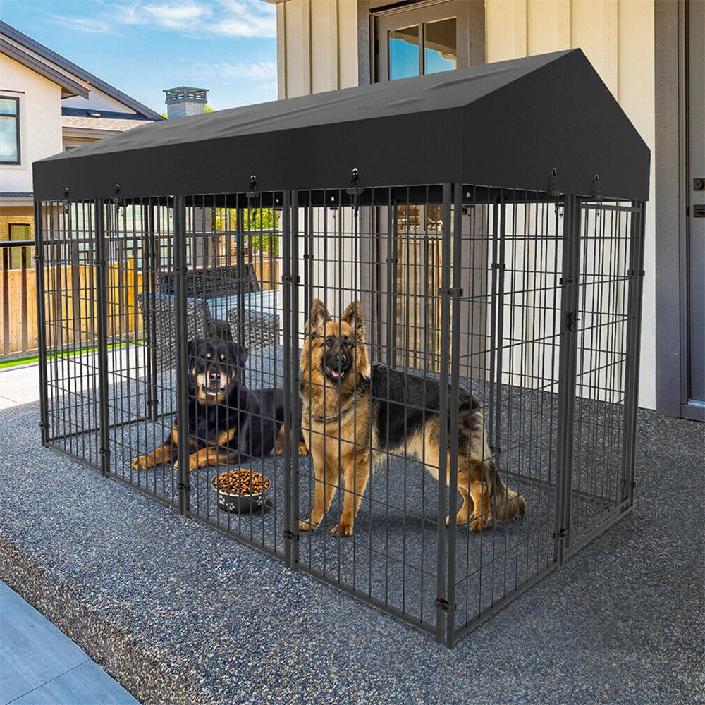 Borwart Heavy Duty Large Dog Kennel Welded Metal Playpen