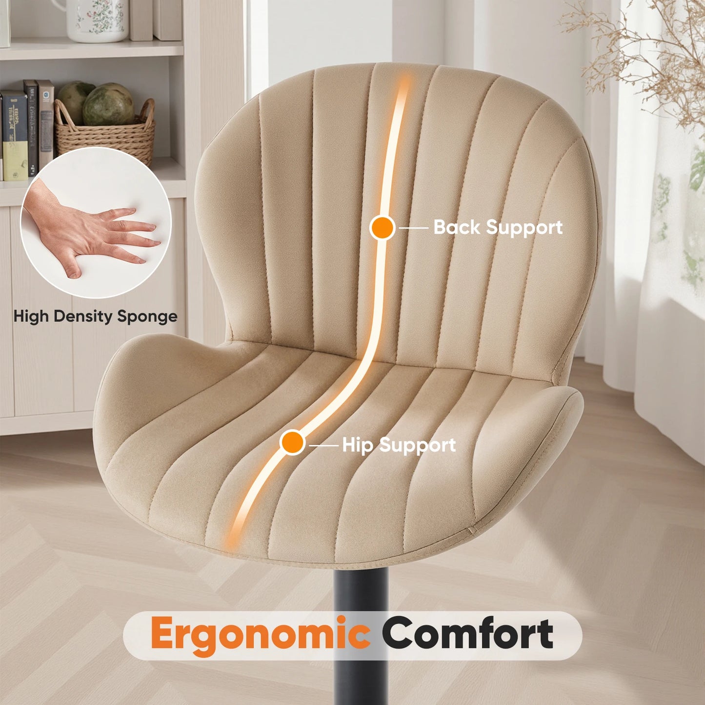 MCQ Faux Leather Ergonomic Swivel Office Chair Set Of 2