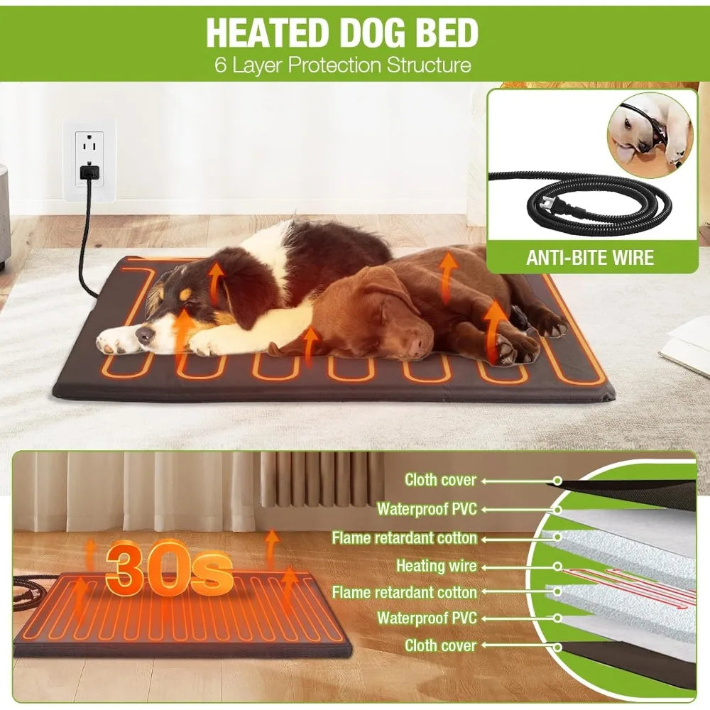 GUTINNEEN Heated Outdoor Dog House With Weatherproof Insulation